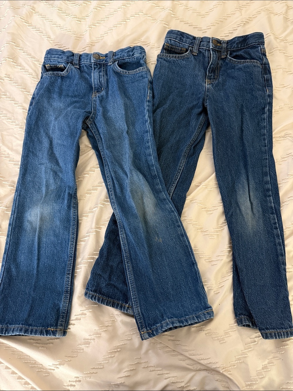 Two Pairs of Boys’ Blue Denim Jeans - Relaxed Straight Fit